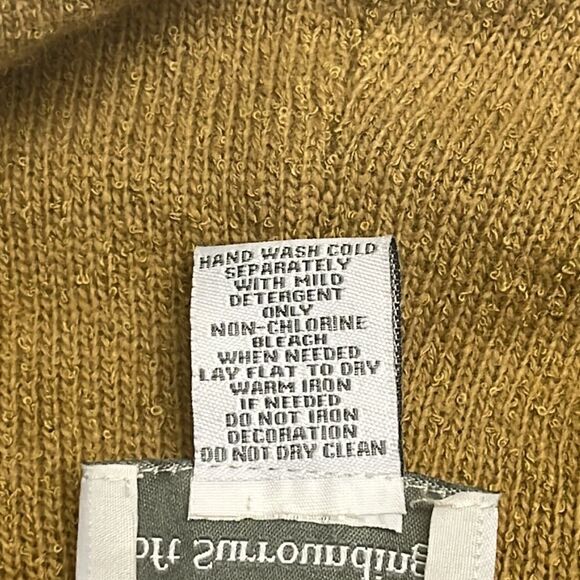 Soft Surroundings Wool Angora Blend Tan Long Sleeve V-neck Cardigan Size Medium - Picture 15 of 15